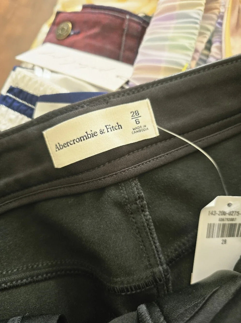 NWT! Abercombie & Fitch Black Faux Leather Mini Skirt - Women